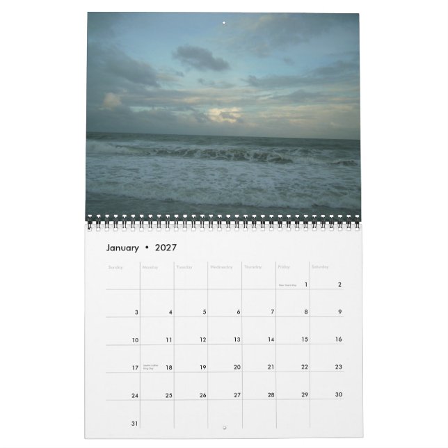 Calendario DSCI1291, Myrtle Beach, SC2009 (Jan 2027)