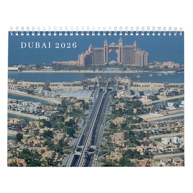Calendario Dubai 2026 calendar (Tapa)