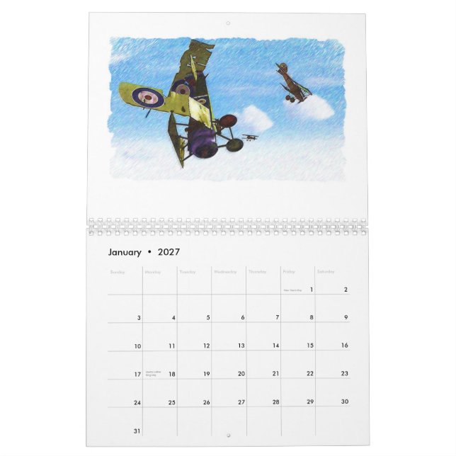 Calendario ¡Duelos de WWII sobre Europa! (Jan 2027)