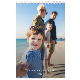 Calendario Dulce Colage de Fotos de Recuerdos Familiares