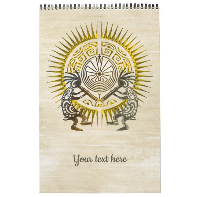 Calendario Dúo Kokopelli - Hombre En El Maze - Sol 1 (Tapa)