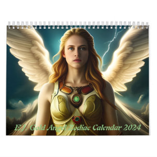 Calendario E.J. Gold Angel Zodiac Calendar 2024