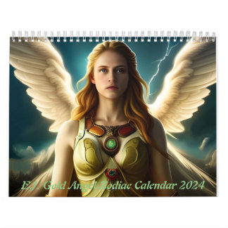 Calendario E.J. Gold Angel Zodiac Calendar 2024