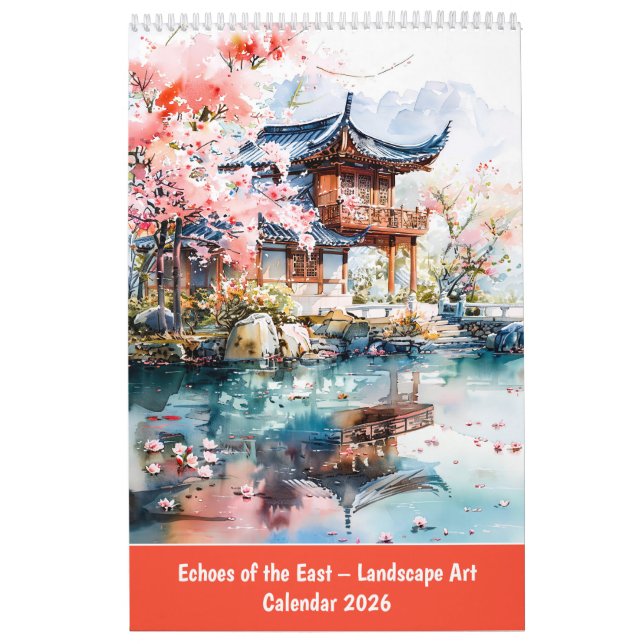 Calendario Echoes of the East – Landscape Art Calendar 2026 (Tapa)