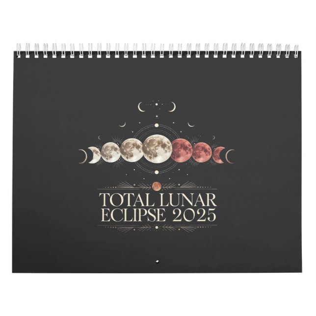 Calendario Eclipse lunar total 2025 Astronomía Noroeste de Es (Tapa)