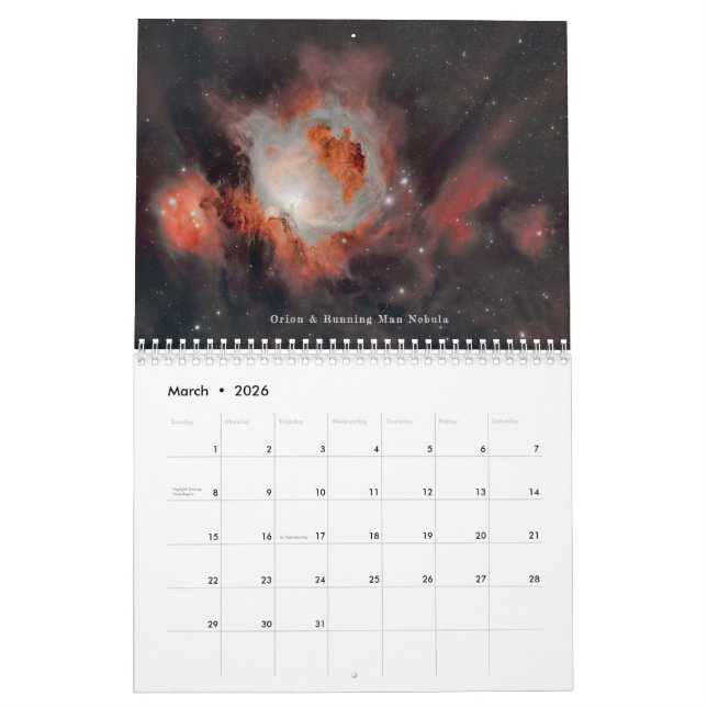 Calendario Edición de astronomía (Mar 2026)