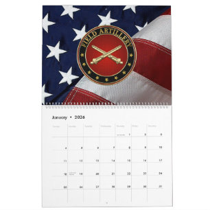 Calendario Edición Especial Insignia de la Rama de Artillería