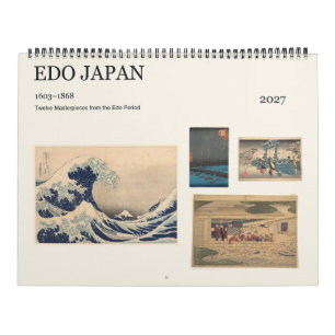 Calendario Edo Japón 1603–1868 Doce Meses de Arte 2027