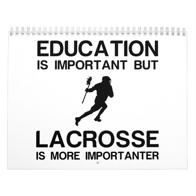 CALENDARIO EDUCACIÓN IMPORTANTE LACROSSE MÁS IMPORTANTE (Tapa)