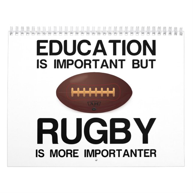 CALENDARIO EDUCACIÓN IMPORTANTE RUGBY IMPORTANTE (Tapa)