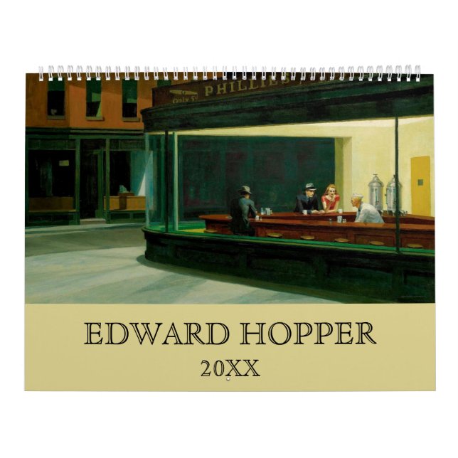Calendario Edward Hopper Art Paintings Vintage (Tapa)