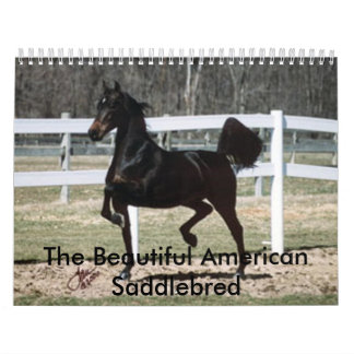 Calendario El americano hermoso Saddlebred