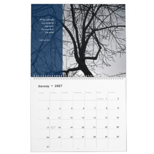 Calendario El árbol de caqui: Un almanaque de patio trasero,