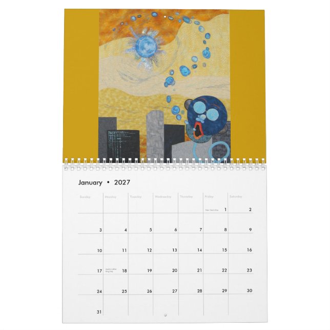 Calendario El arte acolcha 2011 (Jan 2027)