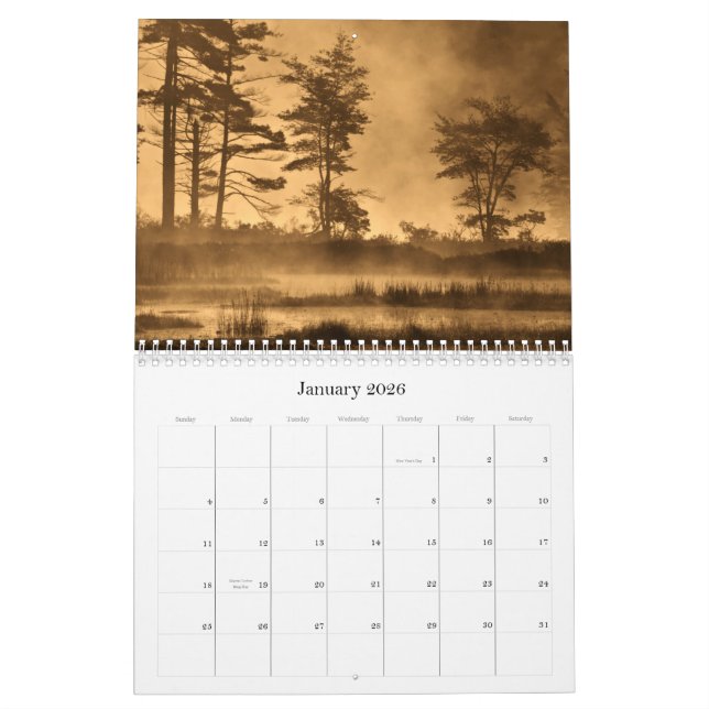 Calendario El arte de la naturaleza (Jan 2026)