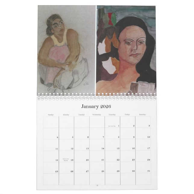 Calendario El arte de Norma Gladstone (Jan 2026)