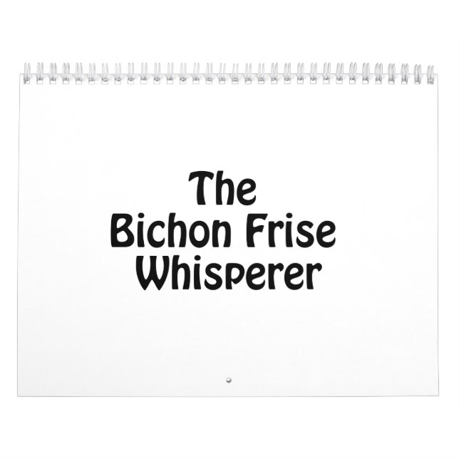 Calendario el bichon frise whisperer.ai (Tapa)