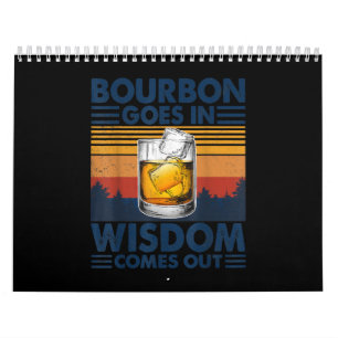 Calendario El borbono de whisky sale en sabiduría