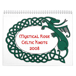 Calendario El Celtic color de rosa místico anuda el