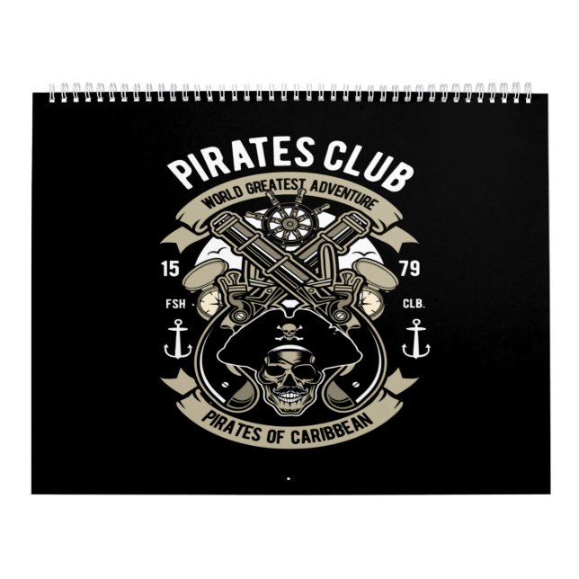 Calendario el club de piratas más aventura del mundo (Tapa)