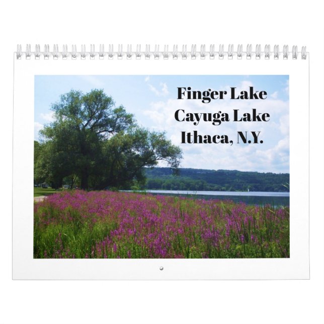 CALENDARIO EL DEDO LLAMA EL LAGO DE CAYUGA (Tapa)