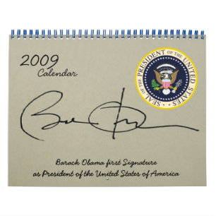 Calendario El día de la toma de mando del presidente Obama e