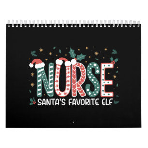 Calendario El Duende Favorito de Santa Enfermera Navidad Insp