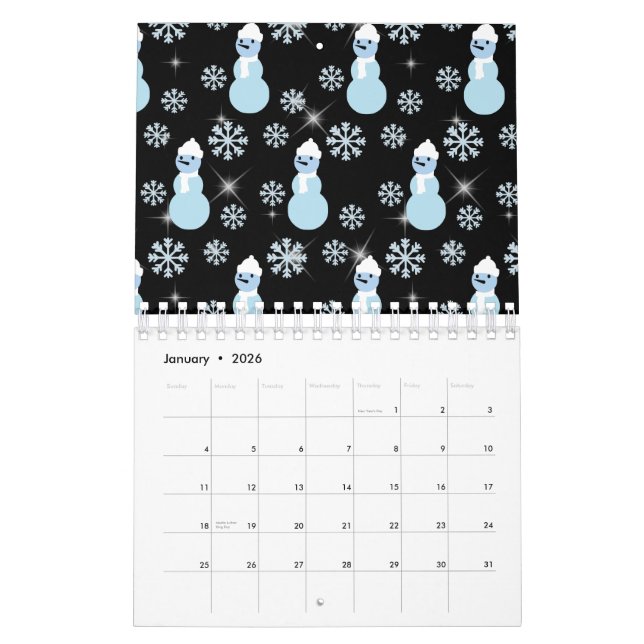 Calendario El dulce invierno esparce nieve (Jan 2026)