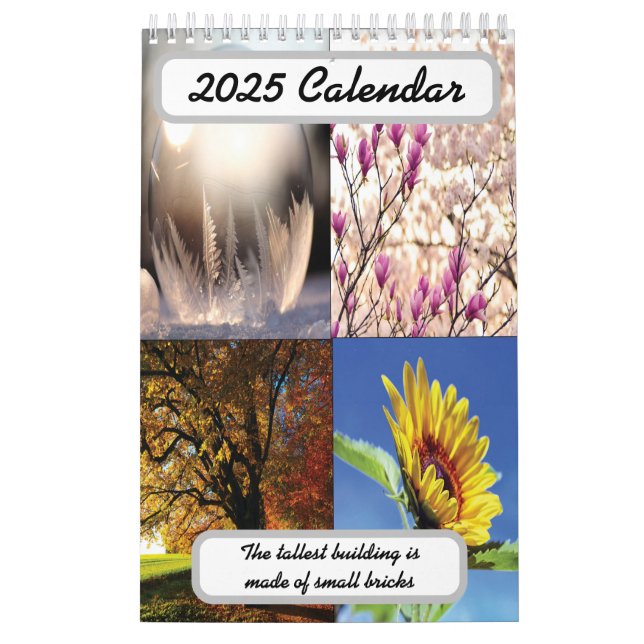 Calendario El edificio más alto está hecho de ladrillos peque (Tapa)