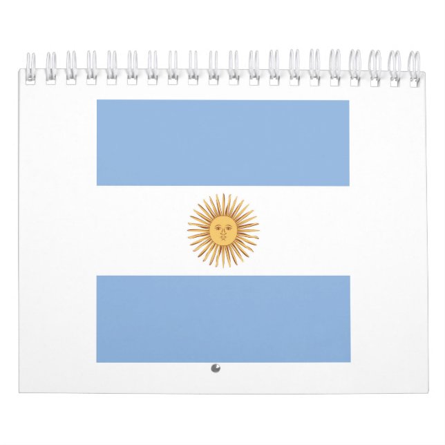 Calendario El emblema de la bandera de Argentina (Tapa)