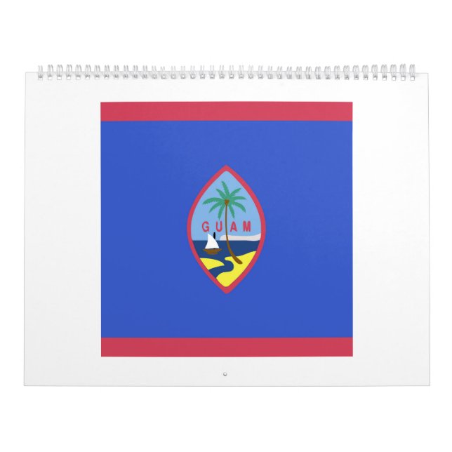 Calendario El emblema de la bandera de Guam (Tapa)