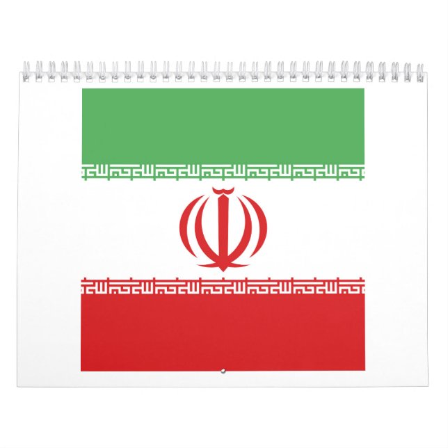 Calendario El emblema de la bandera de Irán (Tapa)