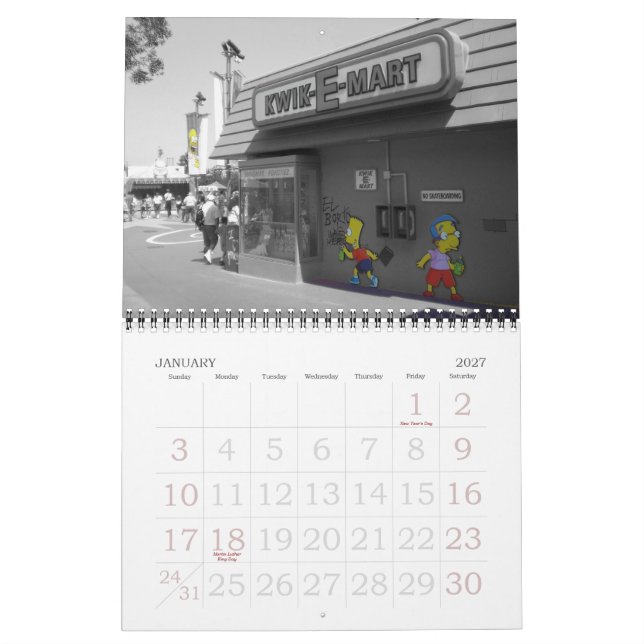 Calendario El extracto representa 2012 (las (Jan 2027)