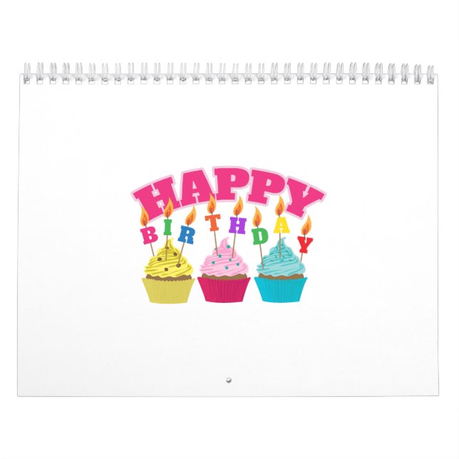 Calendario El feliz cumpleaños mira al trasluz las magdalenas (Tapa)