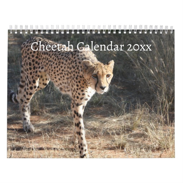Calendario El guepardo (Acinonyx Jubatus) (Tapa)