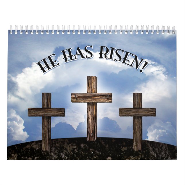 Calendario Él ha subido 3 cruces rugosas (Tapa)