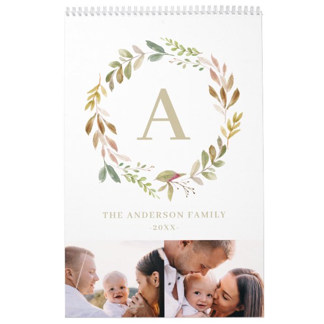 Calendario El hogar es nuestro lugar feliz, acuarela, foto de (Tapa)