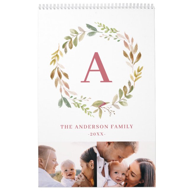 Calendario El hogar es nuestro lugar feliz, acuarela, foto de (Tapa)