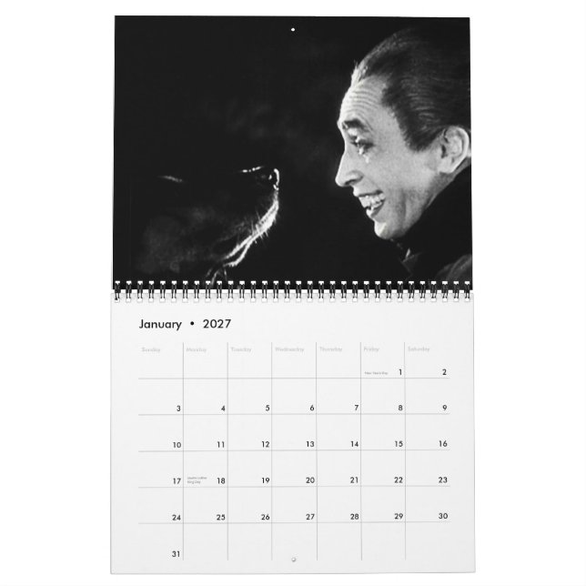 Calendario El hombre que ríe 1928 (Jan 2027)