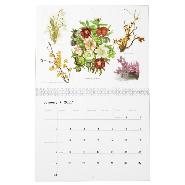 Calendario El jardín 2015 (Jan 2027)