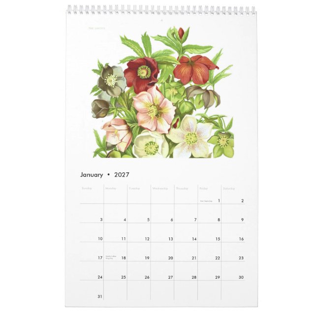 Calendario El jardín 2015 (Jan 2027)