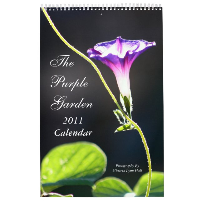 Calendario El jardín púrpura 2011 (Tapa)