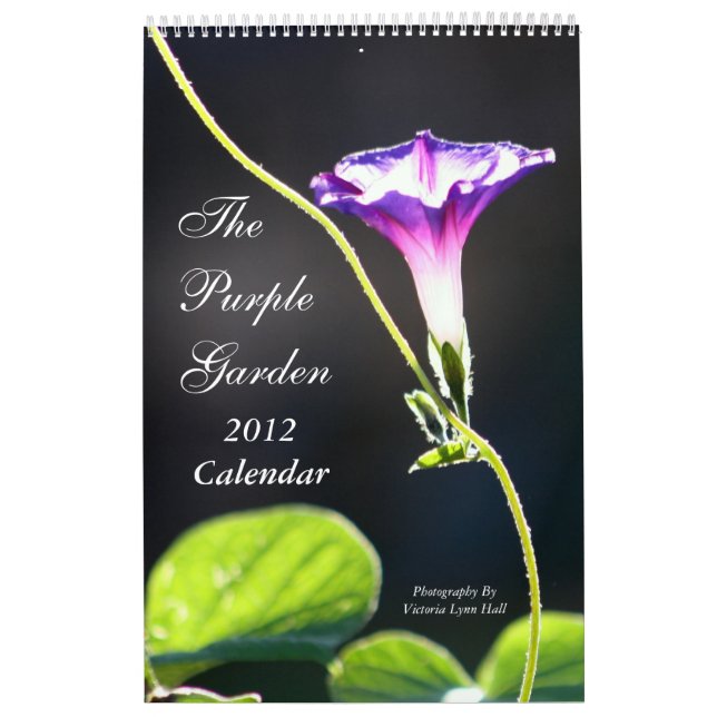 Calendario El jardín púrpura 2012 (Tapa)