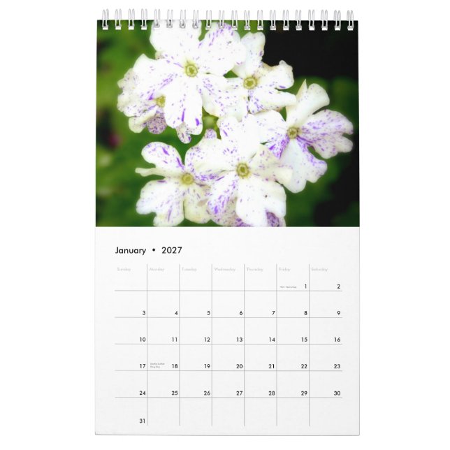 Calendario El jardín púrpura 2015 (Jan 2027)