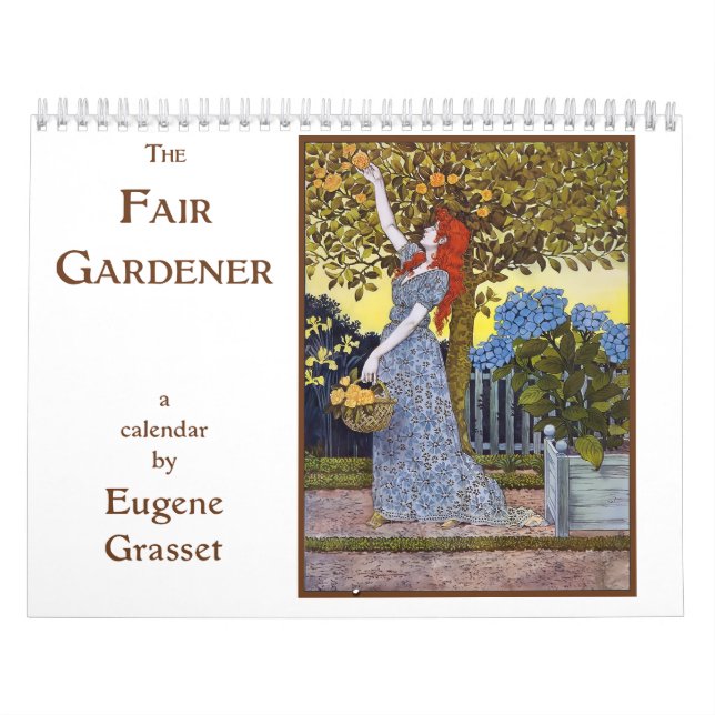 Calendario El jardinero justo de Eugene Grasset (Tapa)