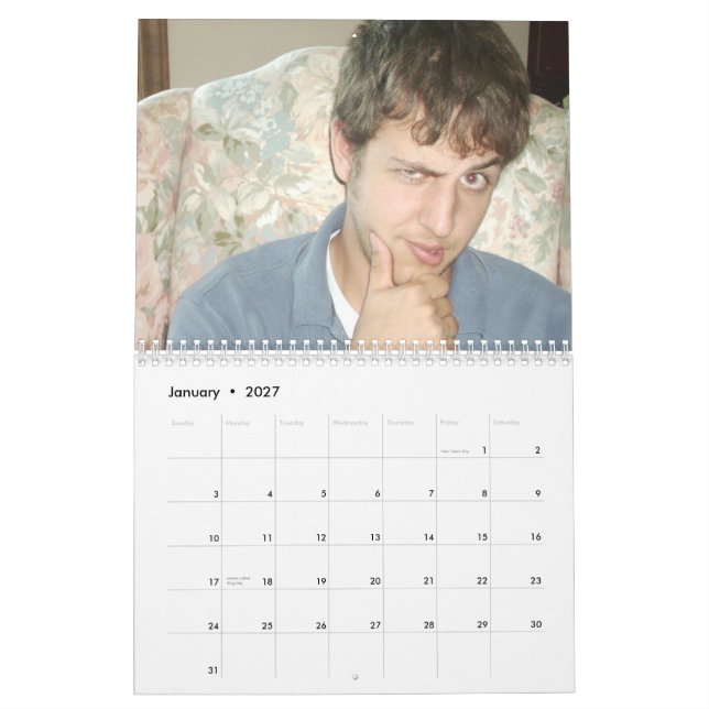 Calendario El Klugs (Jan 2027)