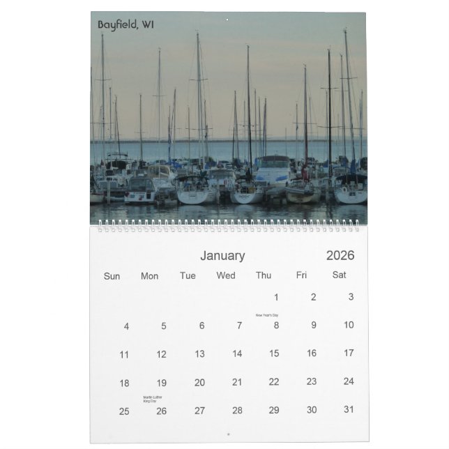 Calendario El lago Superior 2013 (Jan 2026)