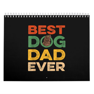 Calendario El mejor padre del perro de la tierra de los novat