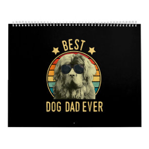 Calendario El mejor padre del perro.   regalo de papá de newf