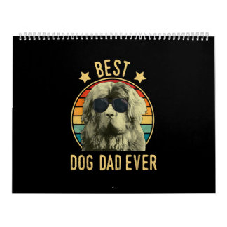 Calendario El mejor padre del perro. | regalo de papá de newf